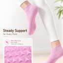 ALLIVE Pilates Socks with Grips for Women, Bamboo Breathable Non Slip Socks for Yoga, Barre, Studio, and Home Use