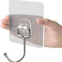 EKE 22Pack Large Sticky Hook Wall Weight Capacity 40Ib (max), Waterproof and rustproof, for Hanging Heavy-Duty Stainless Steel Towel and Coat Hooks, for Kitchen, Bathroom, Home and Office (22)