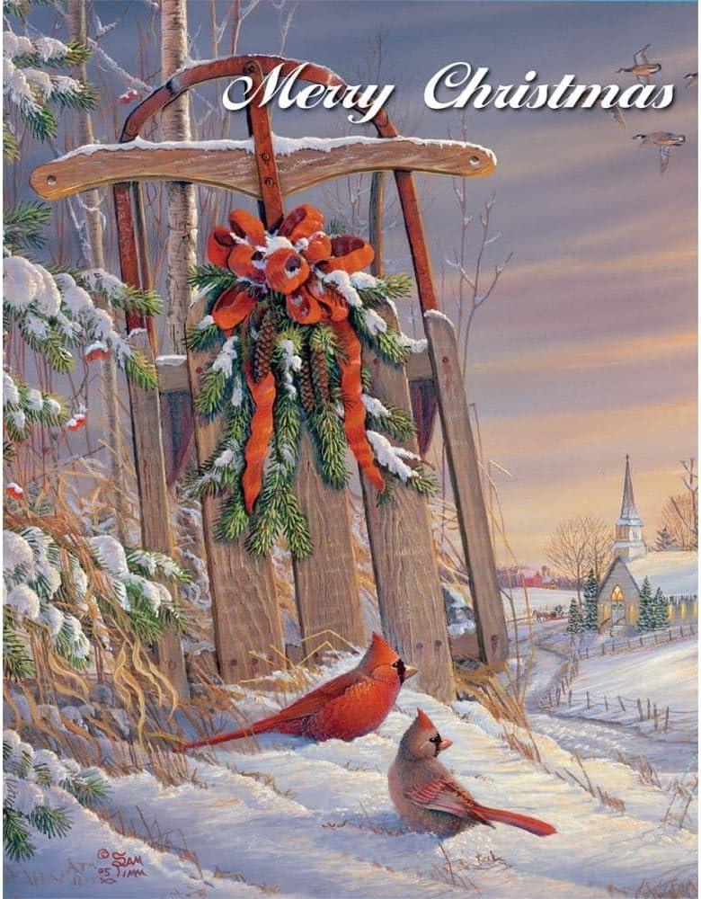 Lang, Wintertime Cardinal Christmas Cards by Sam Timm