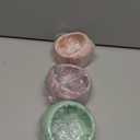 JSLZF Small Animal Bowl Ceramic Hamster Bowl Hamster Food Dish Prevent Knocking Over, Food Splashing and Chewing Feeding Dish for Gerbil Chinchilla Rat (3 PCS)