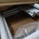 UDEAR 3-Tier Over The Toilet Rack,Bathroom Shelf Space Saver,Corner Stand Storage Organizer Accessories,The Washing Machine,with Hanging Rod,Tower Shelf,White