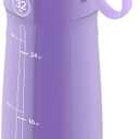 Pogo Plastic Water Bottle with Straw Lid and Carry Handle, Reusable, BPA Free, Dishwasher Safe, Perfect for Travel, School, Outdoors, and Gym | 32oz, 40oz
