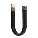 USB C Extension Cable(0.4Ft), Short USB-C Male to Female Flexible Cable Support Thunderbolt 4/3,USB4, PD 100W,8K/4K Video,40Gbps Date Transfer for External SSD, EGPU, Docking,MacBook,Phone