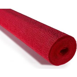 Cartotecnica Rossi 180g 19.6 Inch 8.2ft Long Wide Italian Crepe Paper for Wedding Ceremony Various Large Festivals Decoration(Scarlet Red, 589）