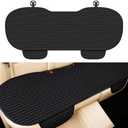 Car Back Seat Cover,Comfortable & Breathable Car Bench Seat Cover with 2 Storage Slot,Non-Slip Backseat Covers for Cars with Non-Slip Particles Cars Interior Accessories