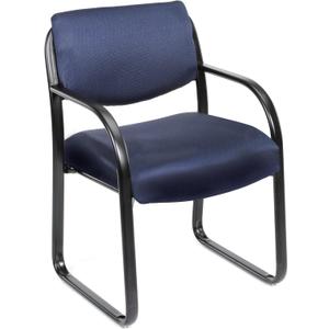 Boss Office Products Fabric Guest Chair in Blue