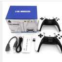 2.4G Wireless Game Controller Set, Dual Gamepad with USB Receiver, White and Black, Classic Game Console Support, 10 Simulator Compatible