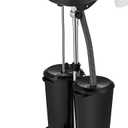 Artist hand Portable Adjustable Shampoo Bowl with Electric Pump, Hair Washing Station,Includes 2 Buckets, Drain Hoses,High-Pressure Sprayer, Foot Pedal Switch,Black