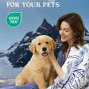 ZonLi Cooling Blanket for Hot Sleepers, 90"x90" Queen Size Lightweight Cool Touch Breathable Summer Blanket for Night Sweats, All-Season Cold Blankets, Coastal Blue