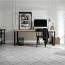Garland Rug Quatro Silver 5' x 8' Cut-Loop Trellis Area Rug Soft, Comfortable, Stylish & Budget-Friendly Rug in a Beautiful Solid Grey Silver