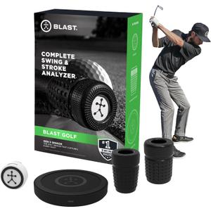 Blast Motion Golf Swing & Stroke Analyzer - Real-time Feedback, Swing Metrics, Swing Trainer, Video Capture Highlights, Track Performance (GEN3 Sensor)