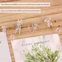 2 x AIEX 125pcs Push Pins Set, Including Clear Plastic Push Pin Hooks, Decorative Thumb Tacks with Stainless Steel Points for Cork Board Bulletin Board Office Wall (5 Styles) (Transparent)