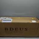 BDEUS Dual Layer 5 Inch Memory Foam Mattress Topper Queen Size, 2 Inch Gel Memory Foam Plus 3 Inch 1450 GSM Down Alternative Quilted Pillow Top Mattress Pad Cover,Dark Gray
