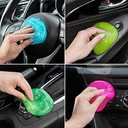 FiveJoy Car Cleaning Gels, 3-Pack Universal Auto Detailing Tools Car Interior Cleaner Putty, Dust Cleaning Mud for PC Tablet Laptop Keyboard, Camera, Printers, Calculator - 320g (2.8oz/pcs)
