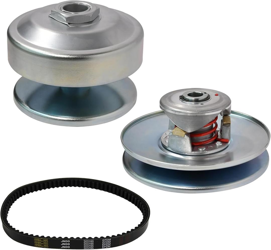 JNDO Go Kart 40 Series Torque Converter Kit with 1" Driver Clutch+3/4" Driven Clutch+203785 Drive Belt for Comet 209133A 209139A 209151A Manco 2432 8hp-16hp engines with 1/4" keyway
