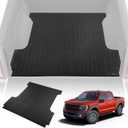VEVOR Truck Bed Mat, Fits for 2015-2024 Ford F150 5.5 FT Short Bed, 66.5" x 64" Rubber Truck Bed Liner, 1/4" Thick Bed Mat Car Accessories for All-Weather Protection, Prevent Slipping or Damage