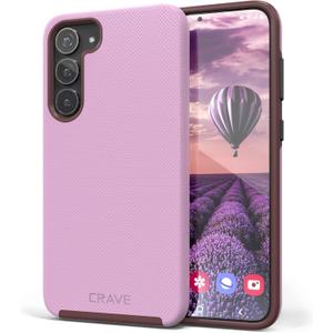 Crave for Samsung Galaxy S23 Plus Case, Shockproof Protection Dual Layer Case for Samsung Galaxy S23 Plus (6.6 inch) - Lilac