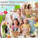 LemonRoad 172 Pcs/24 Sets Easter Craft Kit, DIY Bunny Easter Candy Containers, Fillable Plastic Light Bulb Candy Jar Kit Lightbulb Ornaments for Party Favors Home Activities Spring Gift
