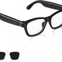 AI Smart Glasses with HD 800W Camera & 1080P Video Recording - AI Assistant (ChatGPT) for Translation, Voice & Music Control - Bluetooth 5.3 & WiFi - Comes with Anti-Blue Light & Polarizing Lenses