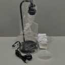 Touch Control Table Lamp with Dual USB A+C Charging Ports, Fabric Shade & Metal Base, Bedside Lamp for Bedroom, Office, Study Room (Glass)