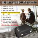 Padded Stroller Travel Bag for Airplane with Wheels, 32"L x 24"W x 12"H