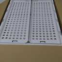 4 Pack Stackable Closet Storage Basket - Stackable Storage Bins, Multifunctional & Foldable Closet Organizer, Wardrobe Cupboard Space-Saving Clothes Storage Hat Organizer, White