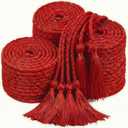 TFTAFAN 36 pcs Graduation Honor Cords Bulk 68" Grad Braided Honor Cord with Tassel for Commencement, Academic Achievements, School Ceremonies and Student Organizations (Red)