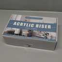 Aheroi Large Acrylic Risers, 8 Pcs 2 Set(7L~8L~9L) Acrylic Display Set Rectangular Stands Shelf Clear Display Risers for Decor, Cake Shelves Retail Shoe Showcase