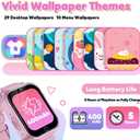 Kids Smart Watch for Girls Age 3-12 with 35 Puzzle Games, HD TouchScreen Smart Watch for Kids with Dual Camera, Video Player, Learning Card, Toddler Christmas Birthday Gifts Toy for Girls 5 6 7 8 9 10