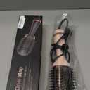 Blowout Hair Dryer Brush, Hair Blow Dryer and Styler with Ceramic Oval Barrel, Professional Salon Hot Air Brush Hair Straightener Brush for All Hair Types (Pink)