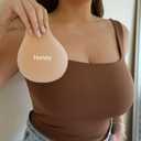 TENDER EPOCH Sticky Strapless Bras for Women with Lift Adhesive Bra Push Up Backless Invisible Bra Reusable Silicone Nipple Covers Pasties (XL)