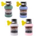 4 Pack Faucet Mount Filters,Faucet Water Filter for Kitchen,Purifier Kitchen Tap Filtration for Kitchen Bathroom with Activated Carbon Removes Chlorine Fluoride Heavy Metals Hard Water (Random Color)