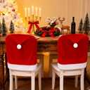 Set of 4 Kitchen Christmas Chair Covers for Dining Chairs Decoracin, Stretchable Elastic Slipcovers, Festive Christmas Kitchen Decorations Indoor, Home Holiday Navidad Dcor.