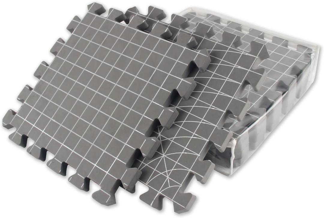 Blocking Mats for Knitting,Needlepoint and Crochet,Double Sided,Extra Thick Grid Boards 12x12, Pack of 4