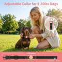 Mini Small Shock Collar for Small Dogs 5-30lbs, Ultra-Light & Thin 2000FT Dog Training Collar with Beep & Vibration & Safe Gentle Shock，IPX7 Waterproof,Pink