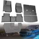 Car Floor Mats & Truck Bed Liner for Jeep Grand Cherokee L 2021-2025(ONLY for 7 Seaters Without Center Console)Accessories,Custom Fit 1st&2nd Row Cargo Liners Set(Bed Mat+Tailgate Mat+Floor Mat)