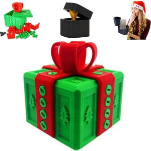 The Prank Box – Hilarious Screw Challenge with Finger Surprise,Annoying Gift Box with Screws, Festive Gag Gift for Christmas & Friends & Family(Red)