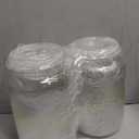 mwellewm 2 Pc Candy Jar with Lids 1 Gallon Large Candy Containers with Spoon Clear Plastic Cookie Dispenser Airtight Apothecary Storage Organization Snack Buffet Bar Dish for Wedding Home Classroom