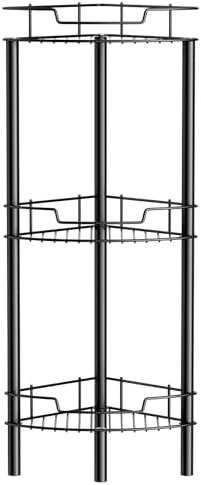 Detukna Corner Shower Caddy, 3 Tier Shower Organizer Shelf for Inside Shower, Stainless Steel Floor Corner Shower Bathroom Shelves Stand Rack for Bathroom Balcony Kitchen, No Drilling, Black Detukna Corner Shower Caddy, 3 Tier Shower Organizer Shelf for Inside Shower, Stainless Steel Floor Corner Shower Bathroom Shelves Stand Rack for Bathroom Balcony Kitchen, No Drilling, Black