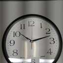 Bernhard Products Black Wall Clock Silent Non Ticking,12 Inch Quality Quartz Battery Operated Round Easy to Read Home/Office/Kitchen/Classroom/School Clock Sweep Movement (12 Inch)