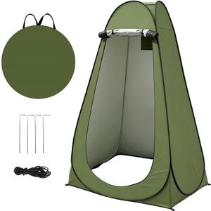 Privacy Shower Tent, 47.2" Wx74.8 H Pop up Portable Camping Tent