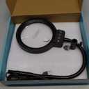 30X 10X Magnifying Glass with Light and Stand, 72 LED 3 Color Modes Stepless Dimmable, Hands Free Lighted Magnifier Desk Lamp for Close Work Craft Hobby Painting Sewing Jewelry Reading, Square