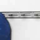 SPECTRUM 6-Hook Rack 1.75"Hx20.25"Wx2.25"D