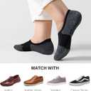 Gonii No Show Socks Womens Athletic Compression Running Low Cut Cushioned Socks 5 Pairs (Gray, Size: 5-8)