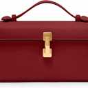 Clutch Purses for Women - Small Purse Top Handle - Evening Bag - Adjustable Crossbody Handbag - Trendy PU Leather