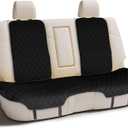 FH Group Car Seat Cushion Neosupreme Automotive Seat Cushions - Universal Fit, Rear Car Seat Cushion, Car Seat Cushions With Non-slip Silicone Backing for SUV, Sedan, Van Rear Set Black