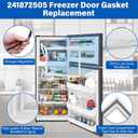 Upgraded 242193205 241872505 Freezer Door Gasket Replacement Compatible with Electrolux Frigidaire CRT216HLW4 FFHI2117LW2, 5304439522 28.420.8 Refrigerator Gasket Replace 1379481 240390702 Seal