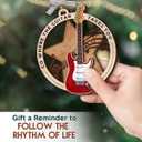 Guitar Ornament 2025 - Musical Instrument Music Gifts for Men Women, Unique Christmas Ornaments for Tree Decor, Guitar Ornaments for Tree Decor, Thoughtful for Boys Girls Musician
