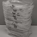 12 Pack Clear Plastic Storage Bins, Acrylic Organizer and Containers with Handle for Pantry, Cabinet, Closet, Refrigerator, Freezer, Bathroom, Kitchen Under Sink Storage