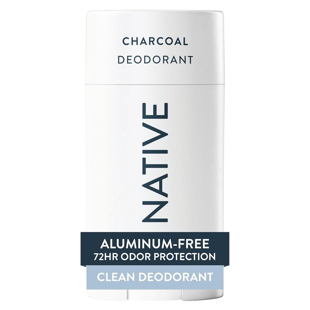Native Deodorant Contains Naturally Derived Ingredients, 72 Hour Odor Control, Deodorant for Women and Men, Aluminum Free, Charcoal 2.65oz 3 Packs 
